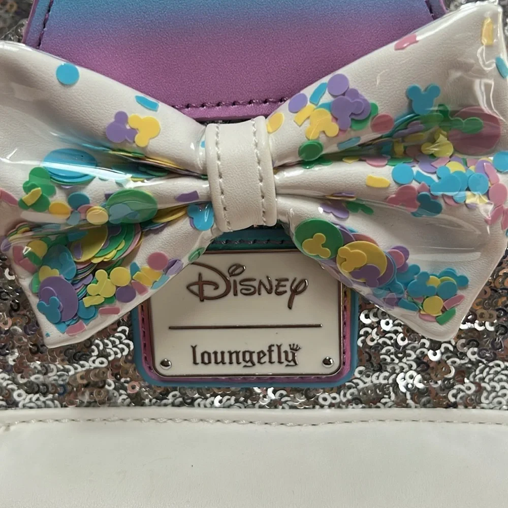 COPY -Loungefly x Disney It’s My Birthday sequined mini backpack w/removable hat